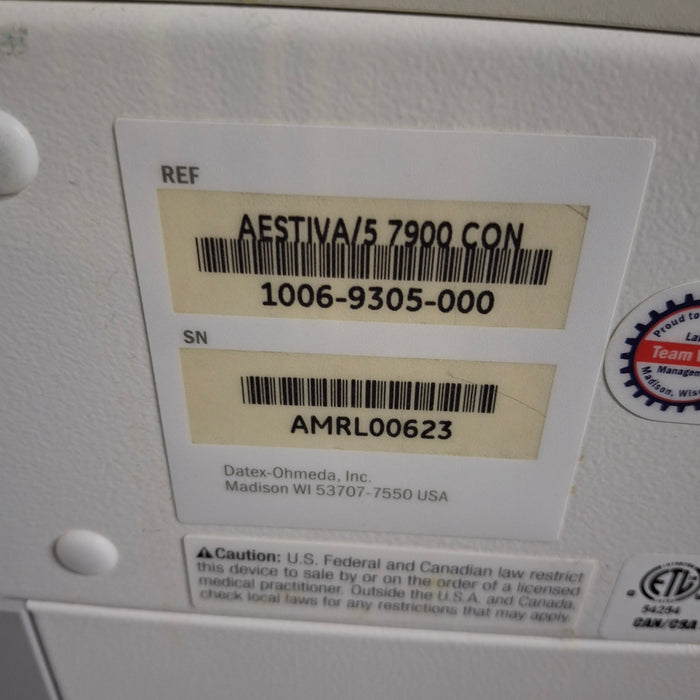 Datex-Ohmeda Aestiva 5 Anesthesia Unit
