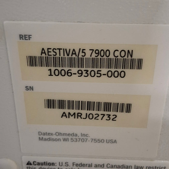 Datex-Ohmeda Aestiva 5 Anesthesia Unit