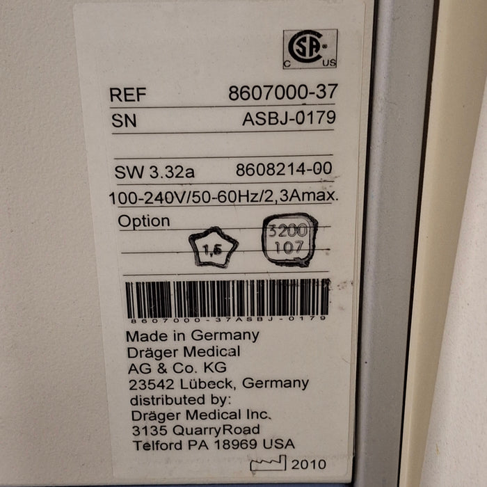 Draeger Medical Fabius GS Premium Anesthesia Machine