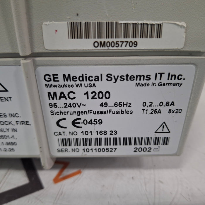 GE Healthcare MAC 1200 ECG