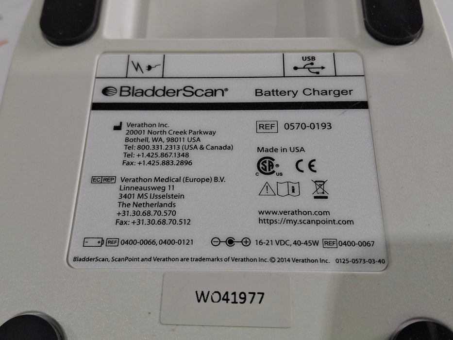 Verathon Medical, Inc Verathon Medical, Inc BladderScan 0570-0193 Battery Charger Surgical Equipment reLink Medical