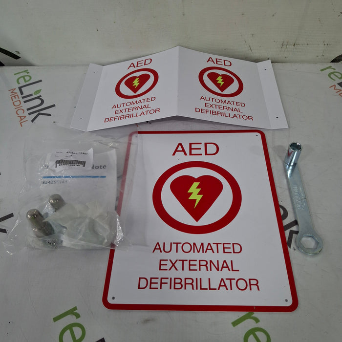 AED USA AED USA AED Wall Cabinet w/ Alarm & Strobe Light Defibrillators reLink Medical