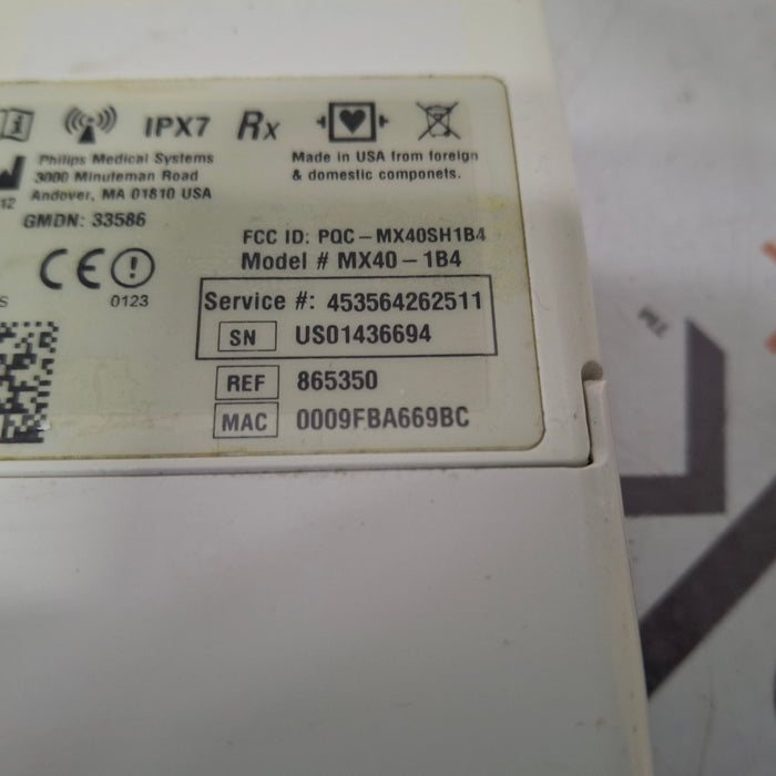 Philips MX40 1.4 ECG/SPO2 865350 Telemetry Transmitter