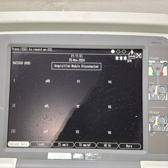 GE Healthcare MAC 5500 HD ECG without CAM Module
