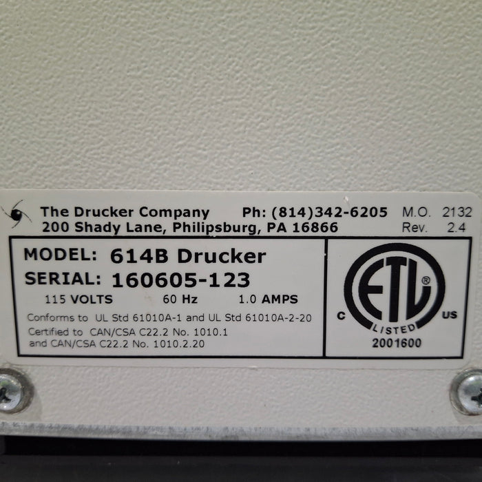 Drucker Diagnostics 614B Centrifuge
