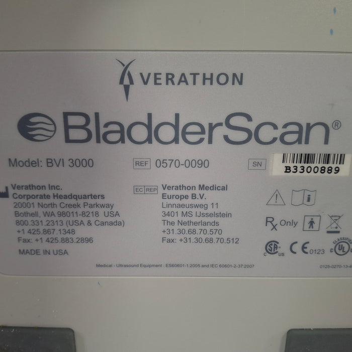 Verathon Medical, Inc BladderScan BVI 3000 Bladder Scanner