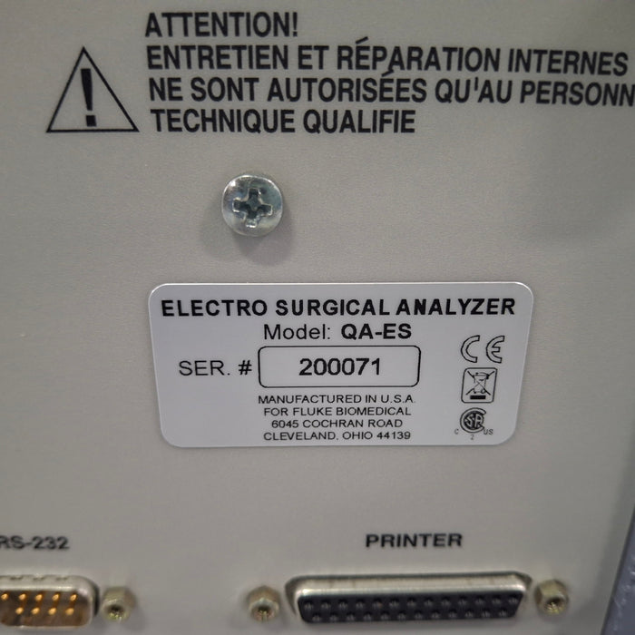 Fluke QA-ES II Electrosurgery Analyzer