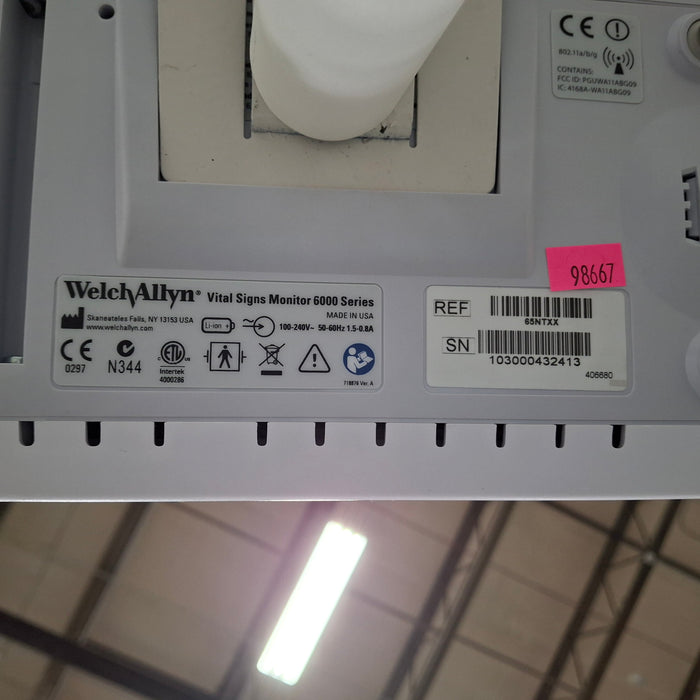 Welch Allyn Connex 6500 - Nellcor SpO2, SureTemp Vital Signs Monitor