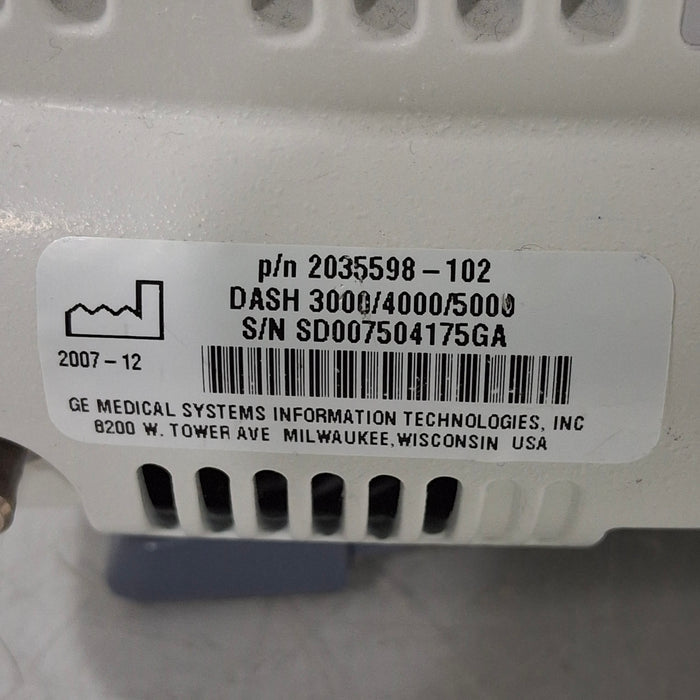 GE Healthcare GE Healthcare Dash 3000 - Masimo SpO2 Patient Monitor Patient Monitors reLink Medical