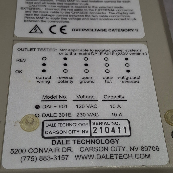 Dale Technology Dale 601 Safety Analyzer