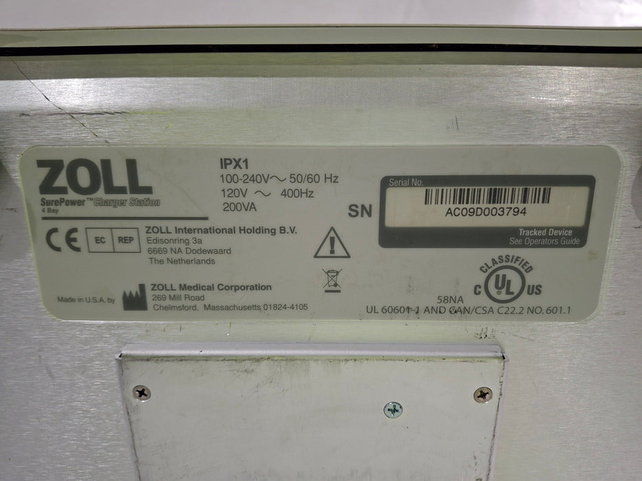 Zoll SurePower 4 Bay Charger Station