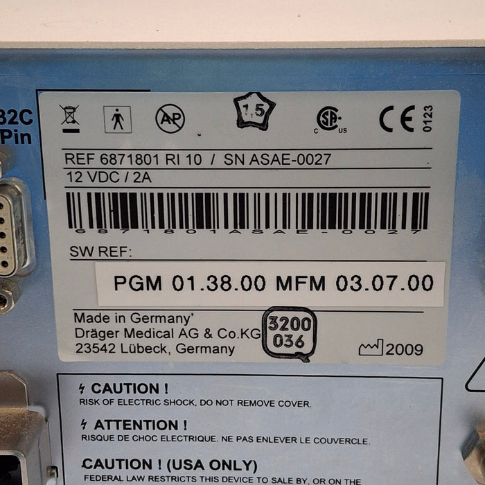 Draeger Medical Scio Four Oxi Plus Gas Module