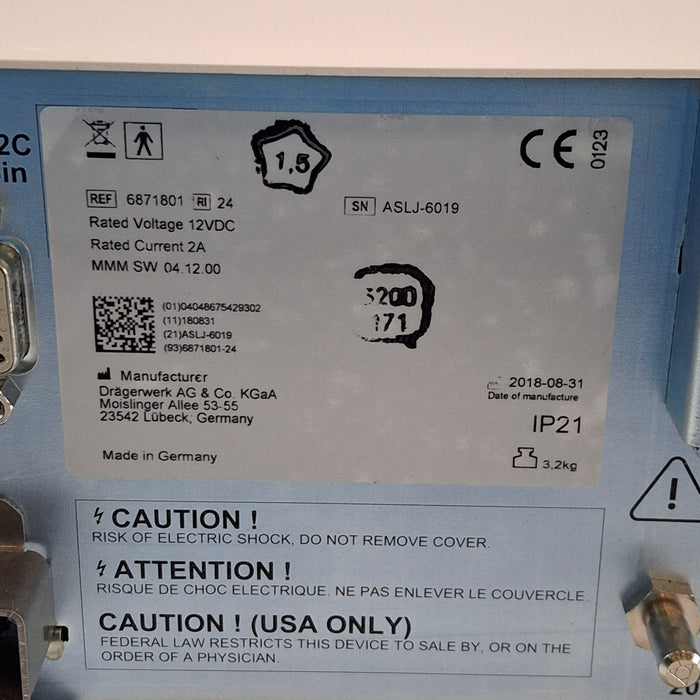 Draeger Medical Draeger Medical Scio Four Oxi Plus Gas Module Patient Monitors reLink Medical