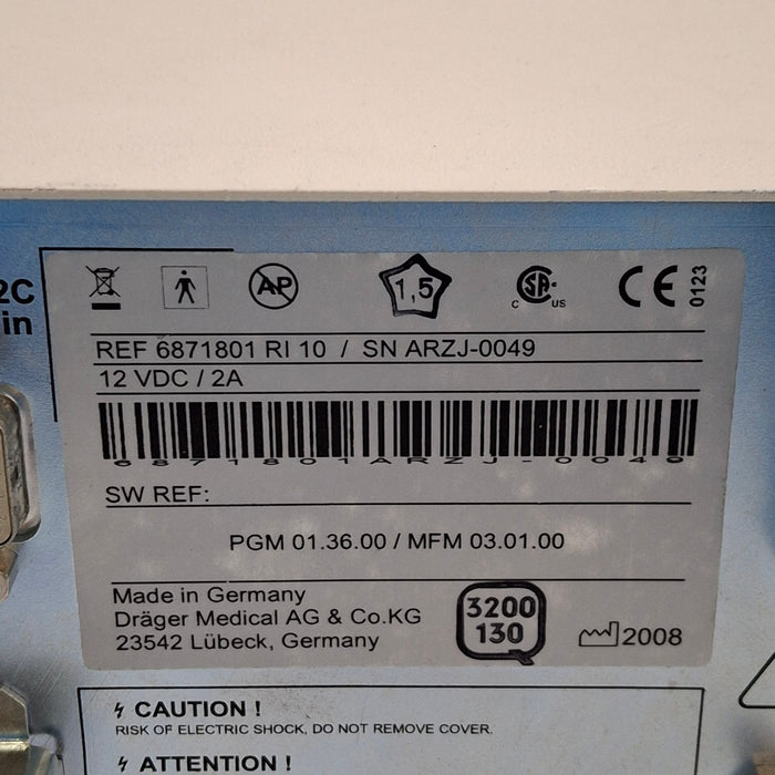 Draeger Medical Scio Four Oxi Plus Gas Module