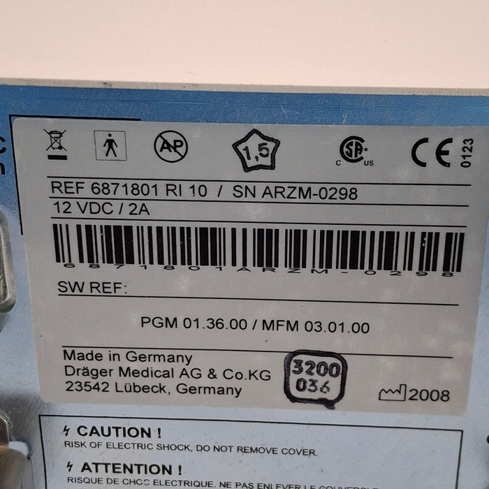 Draeger Medical Scio Four Oxi Plus Gas Module