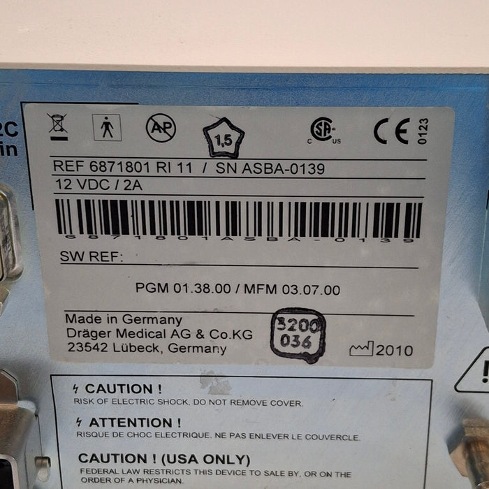 Draeger Medical Scio Four Oxi Plus Gas Module