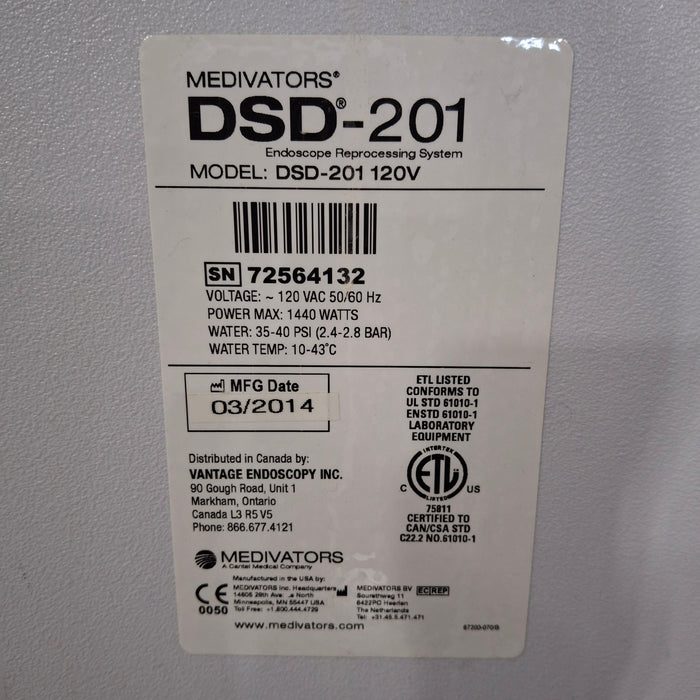 Medivators Medivators DSD-201 Endoscope Reprocessor Sterilizers & Autoclaves reLink Medical