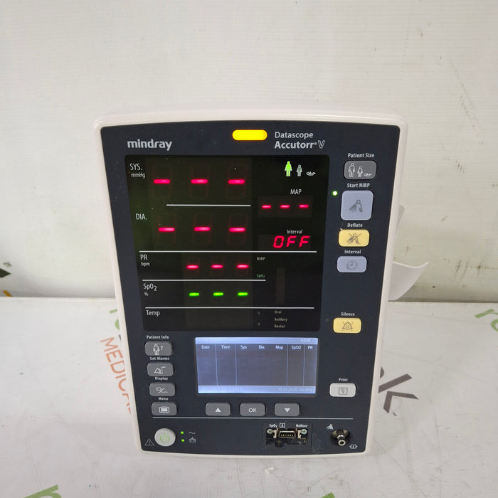 Mindray Mindray Datascope Accutorr V Vital Signs Monitor Patient Monitors reLink Medical