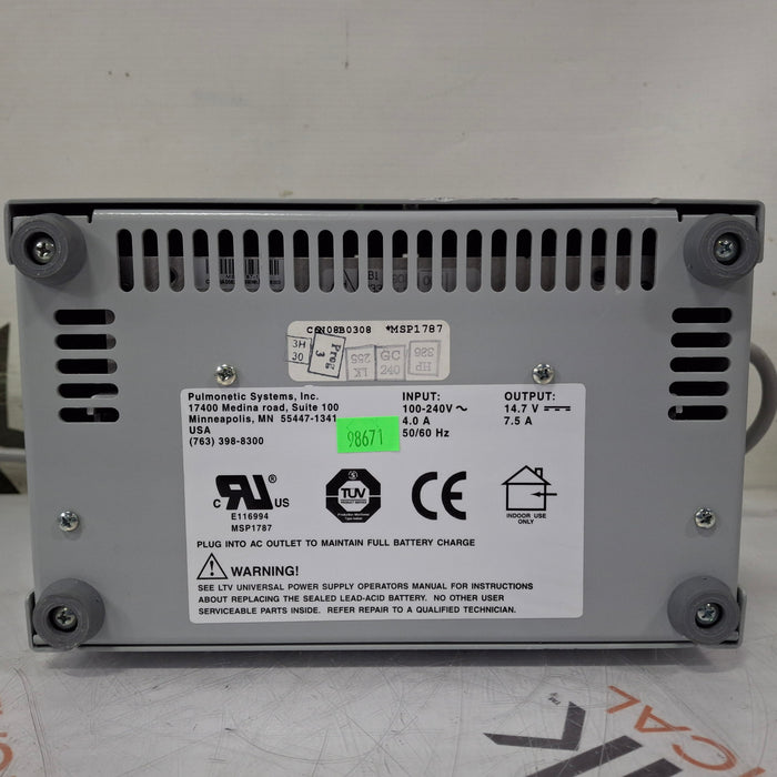 Pulmonetic Systems LTV UPS