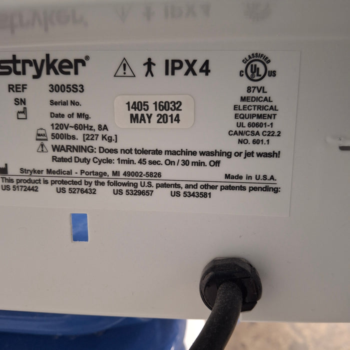 Stryker Secure III 3005 Hospital Bed