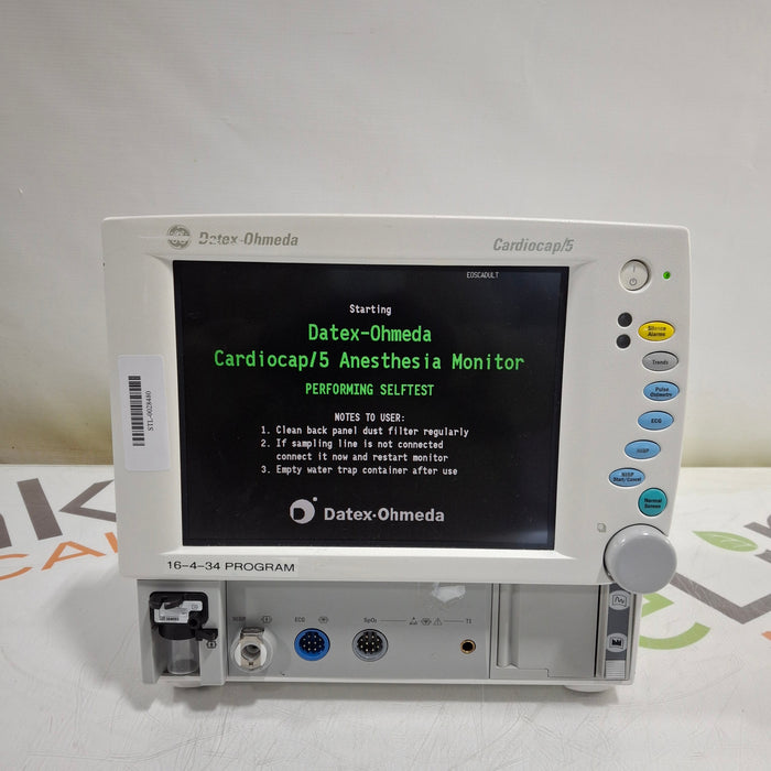 Datex-Ohmeda Cardiocap 5 Anesthesia Monitor