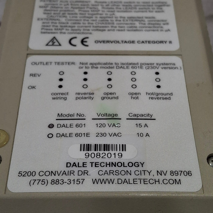 Dale Technology Dale Technology Dale 601 Safety Analyzer Test Equipment reLink Medical