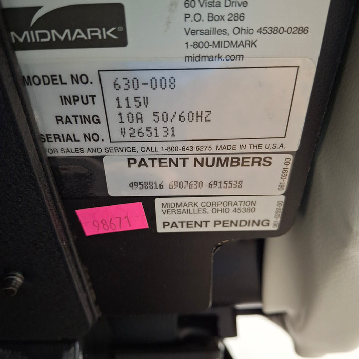 Midmark 630 Procedure Chair