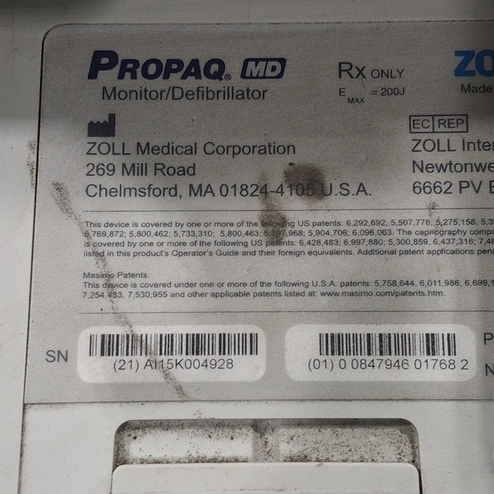Zoll Zoll Propaq MD Vital Signs and Defibrillator Defibrillators reLink Medical