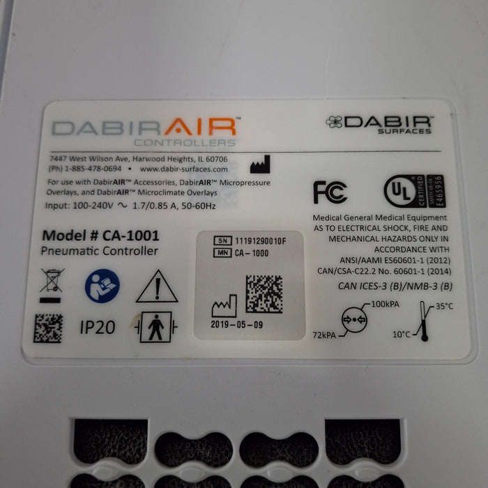 Dabir Surfaces Dabir Surfaces CA-1001 Pneumatic Controller Surgical Power Instruments reLink Medical