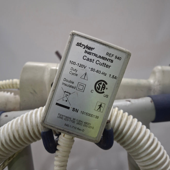 Stryker 940 Cast Saw with 986 Cast Vac