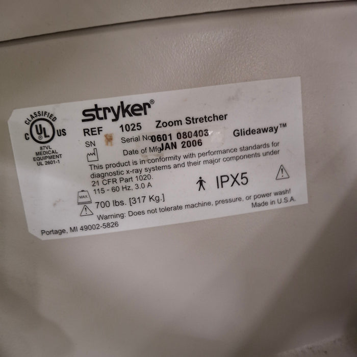 Stryker 1025 Zoom Stretcher