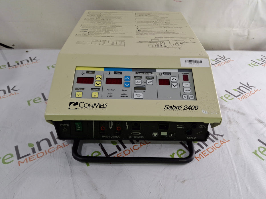 ConMed Sabre 2400 Electrosurgical Unit