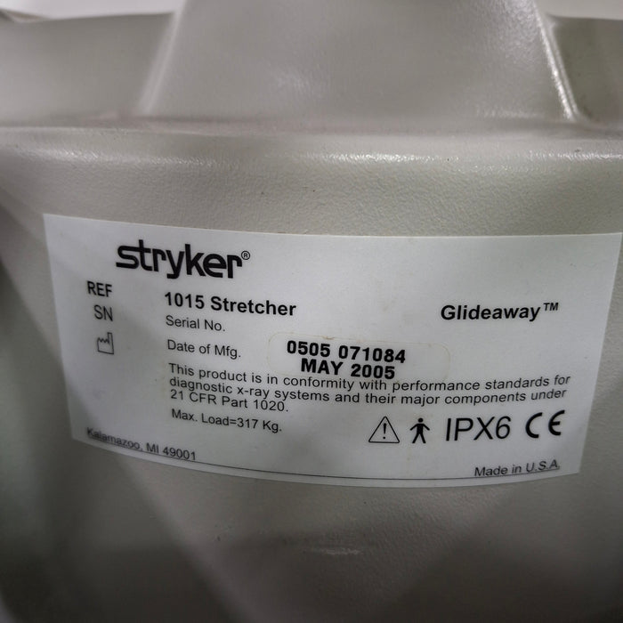 Stryker 1015 Big Wheel Glideaway Stretcher