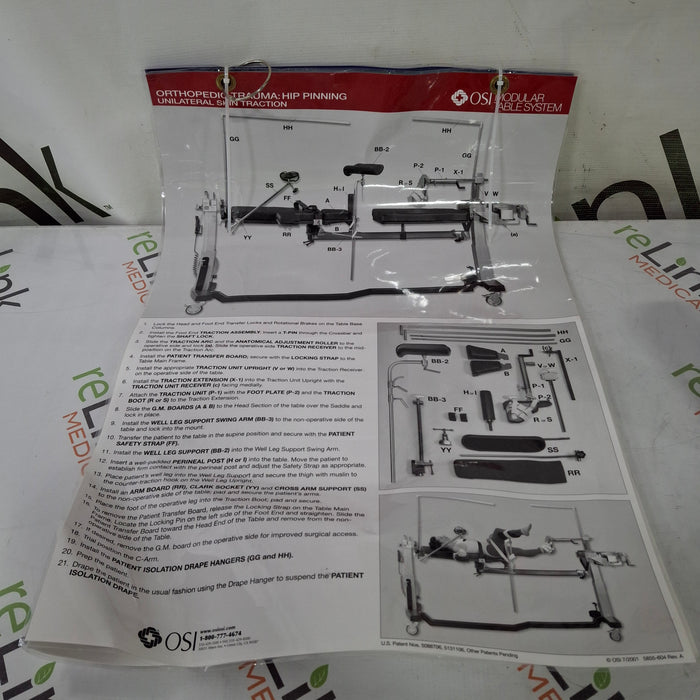 Mizuho OSI Jackson Orthopedic Table Accessory Cart