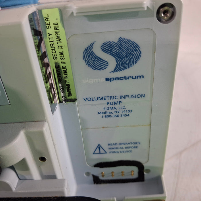 Baxter Sigma Spectrum 6.02.06 with B/G Battery Infusion Pump