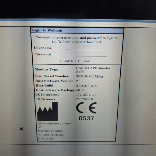 GE Healthcare GE Healthcare Carescape B450 Critical Care Patient Monitor Patient Monitors reLink Medical