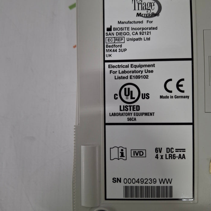 Biosite Inc. Triage MeterPro Rapid Testing Platform