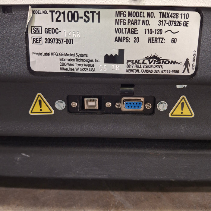 GE Healthcare T2100-ST1 Stress Test Treadmill