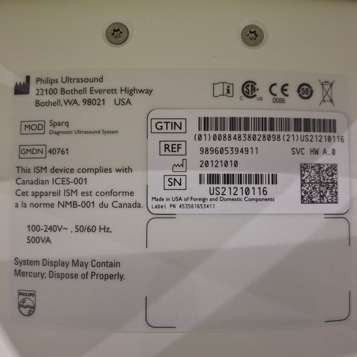 Philips Sparq Ultrasound System