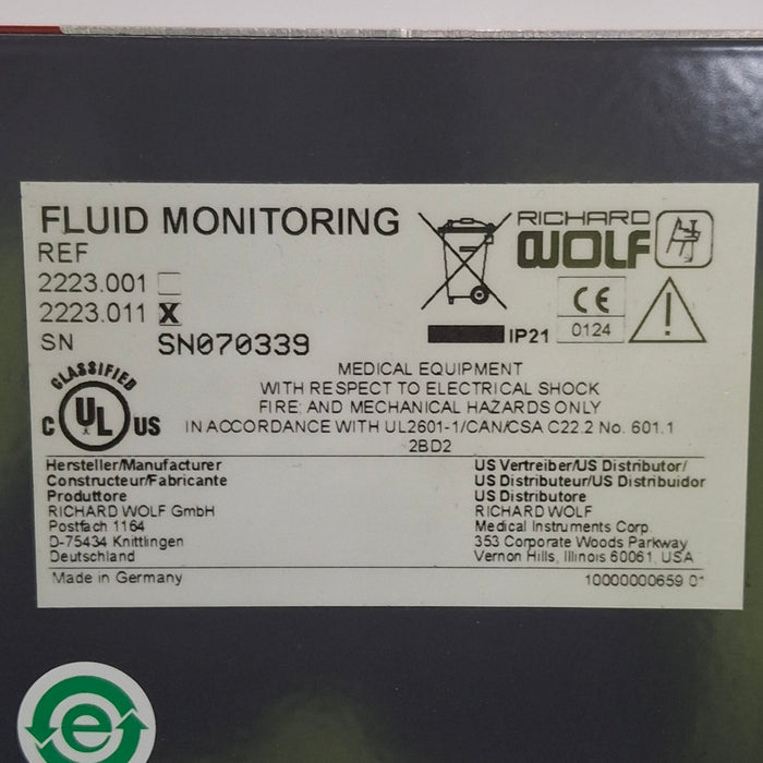 Richard Wolf Richard Wolf 2222.011 Hystero Pump II Fluid System Surgical Equipment reLink Medical