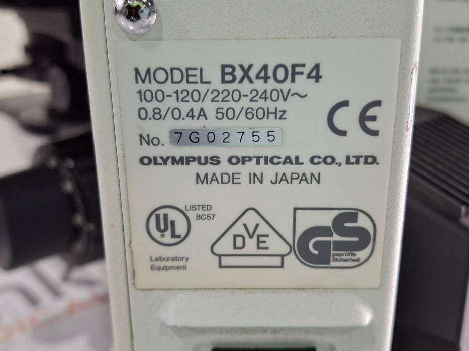Olympus BX40F-4 Binocular Microscope