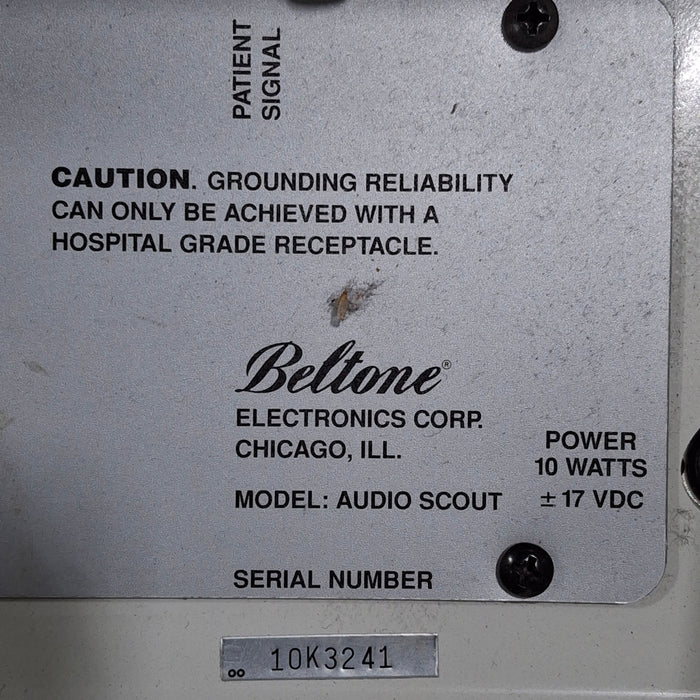 Beltone Beltone Audio Scout Audiometer Audiology reLink Medical