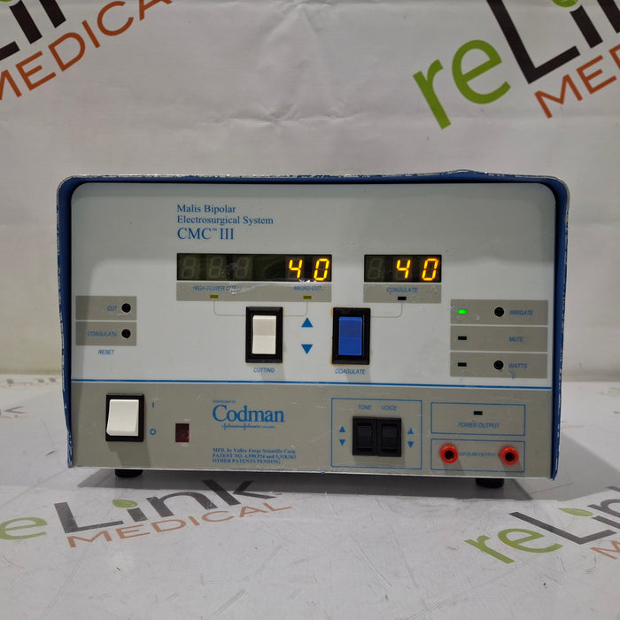 Codman CMC III Malis Bipolar Electrosurgical System