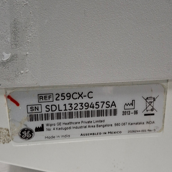GE Healthcare Corometrics 250cx Series Model 259cx-c Fetal Monitor
