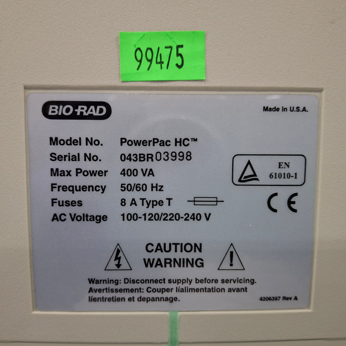 Bio-Rad Bio-Rad PowerPac HC Electrophoresis Power Supply Research Lab reLink Medical