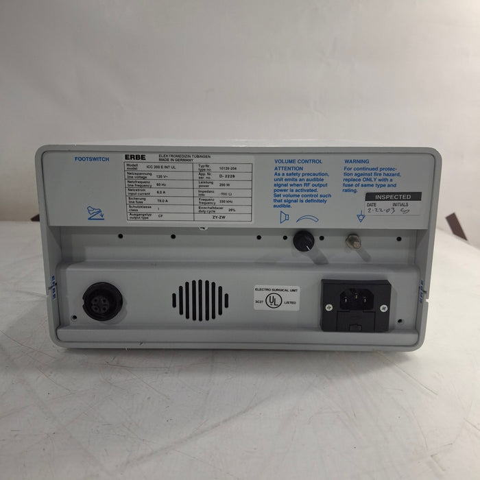 Erbe Erbe ICC 200 Electrosurgical Unit Electrosurgical Units reLink Medical