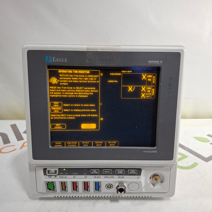 Marquette Eagle Monochrome EL Series 2 Patient Monitor