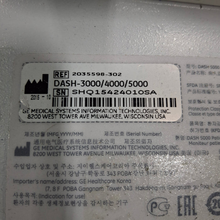 GE Healthcare GE Healthcare Dash 5000 - Masimo SpO2 Patient Monitor Patient Monitors reLink Medical