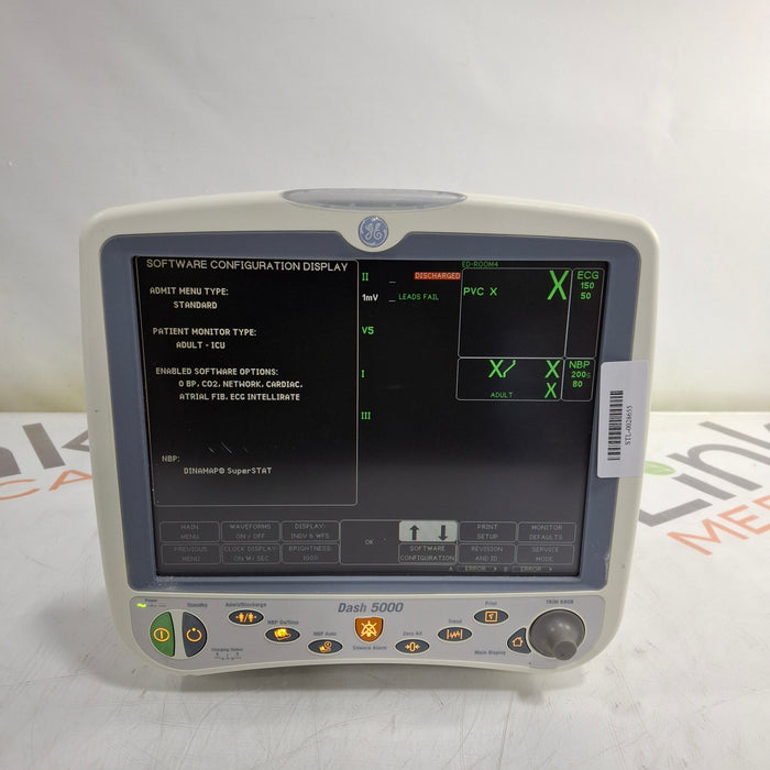 GE Healthcare GE Healthcare Dash 5000 - Masimo SpO2 Patient Monitor Patient Monitors reLink Medical