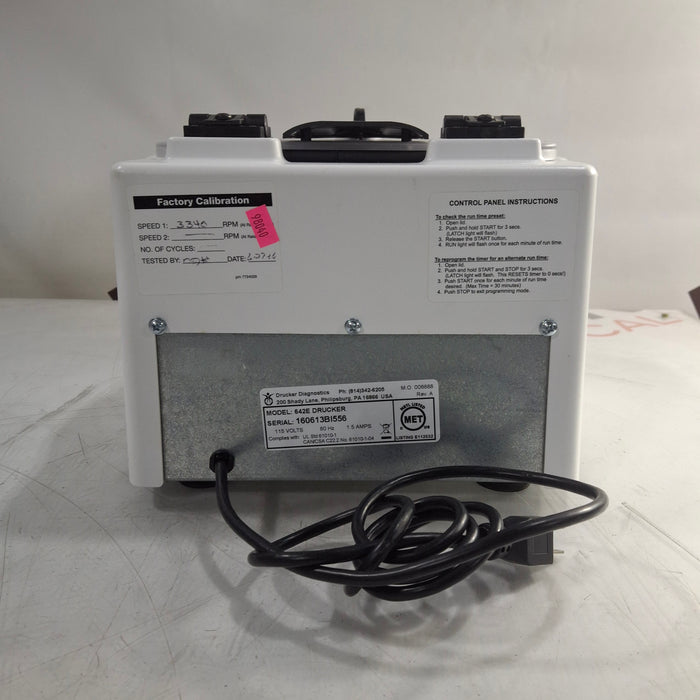 Drucker Diagnostics 642E Centrifuge
